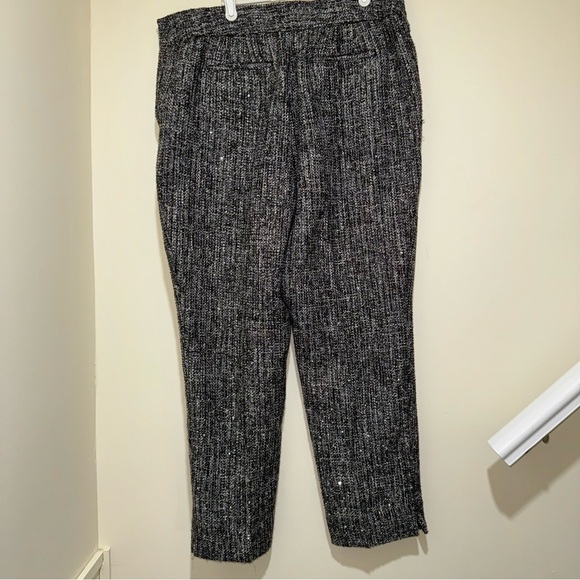 WOMENS TALBOTS HAMPSHIRE ANKLE LENGTH WITH SEQUIN TWEED PARTY NYE PANTS SIZE: 14 - Picture 9 of 15